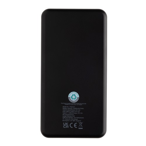 Boostcore RCS recycled plastic powerbank 20.000mAh USB C