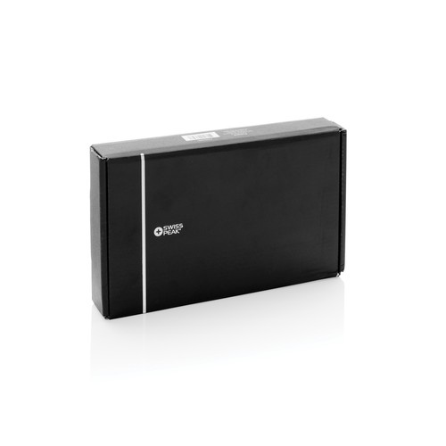 Swiss Peak RCS recycled travel case with 3 in 1 charger
