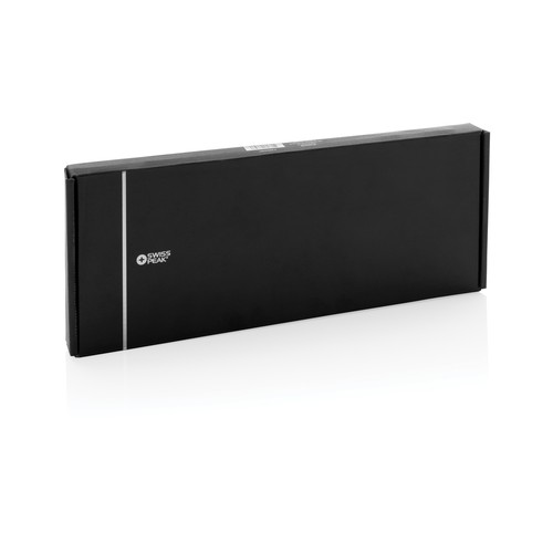Swiss Peak 3 in 1 RCS recycled PU wireless charger desk tray