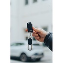Keyfinder keychain with worldwide locating and USB C