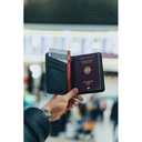 Trackmate RCS rpolyester passport holder worldwide locating