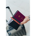 Trackmate RCS rpolyester passport holder worldwide locating