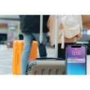 Globetrack RCSrPolyester luggage tag with worldwide locating