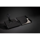 Swiss Peak RCS rePU notebook with 2-in-1 wireless charger