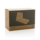 Ontario recycled plastic & bamboo 3-in-1 wireless charger
