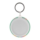 Pin button keyring KeyBadge RPET Maxi