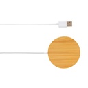 10W bamboo magnetic wireless charger