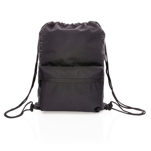 AWARE™ RPET Reflective drawstring backpack