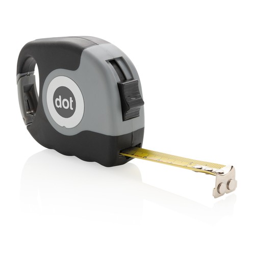 Measuring tape with carabiner