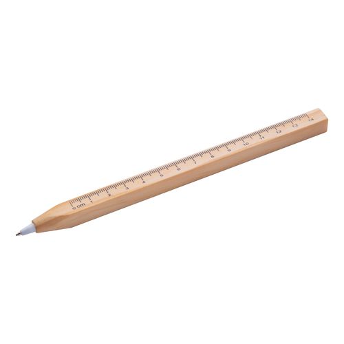 Ballpoint Pen With Ruler Burnham Black
