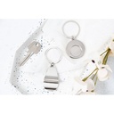 Trolley Coin Keyring Cromo