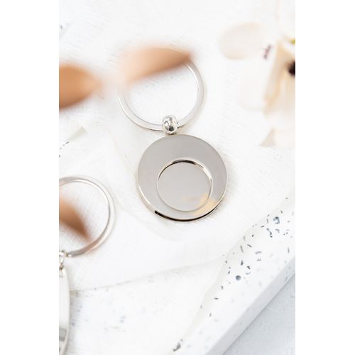 Trolley Coin Keyring Cromo