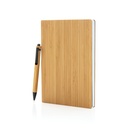 A5 Bamboo notebook & pen set