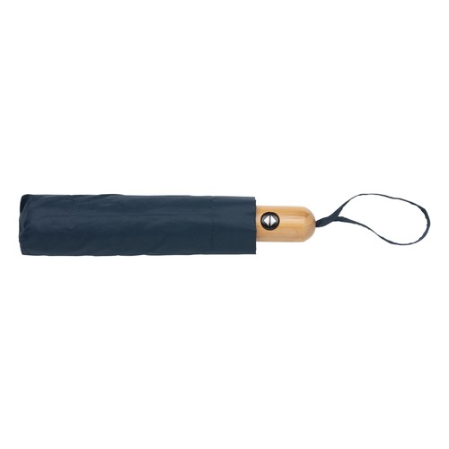 21" Impact AWARE™ RPET 190T bamboo auto open/close umbrella