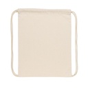 Impact AWARE™ recycled cotton drawstring backpack 145g