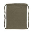 Impact AWARE™ recycled cotton drawstring backpack 145g