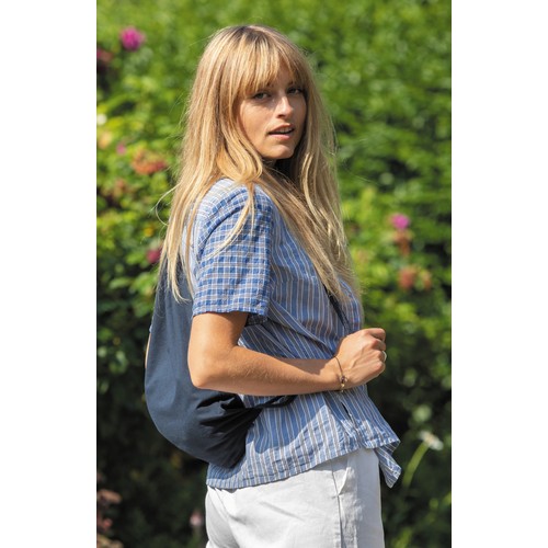 Impact AWARE™ recycled cotton drawstring backpack 145g