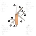 Wood pocket knife