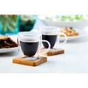 Glass Espresso Cup Set Mocaboo
