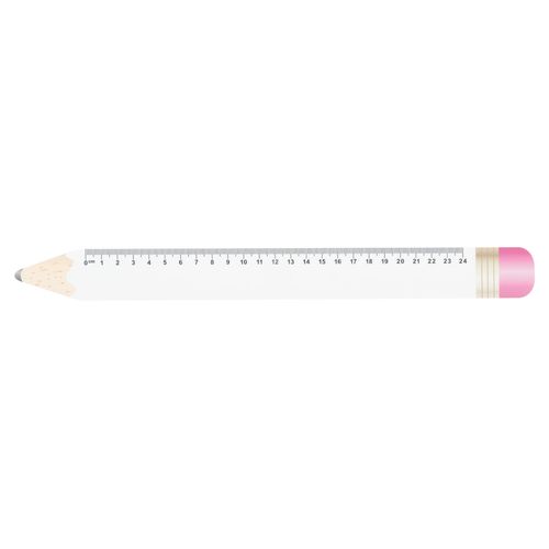 24 Cm Ruler, Pencil Sharpy 24