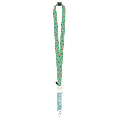 Custom Sublimation Lanyard Subyard Drink Safe RPET