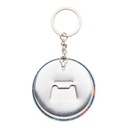 Pin Button Keyring KeyBadge Bottle