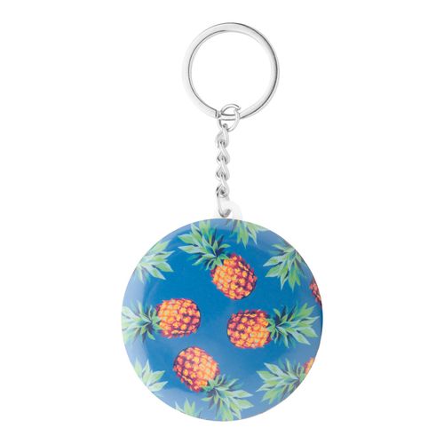 Pin Button Keyring KeyBadge Bottle