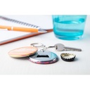 Pin Button Keyring KeyBadge Bottle