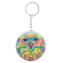 Pin Button Keyring KeyBadge Bottle