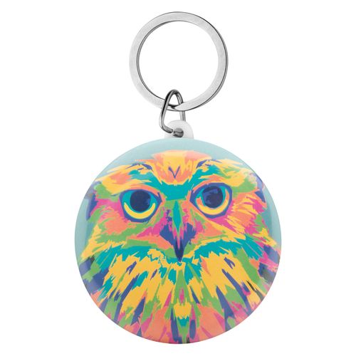 Pin Button Keyring KeyBadge Maxi