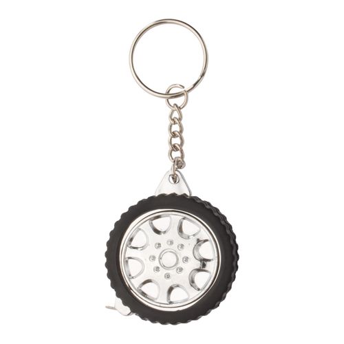 Keyring With Tape Measure Wheel