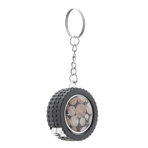 Keyring With Tape Measure Wheel