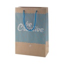 Custom Made Paper Shopping Bag, Medium CreaShop M