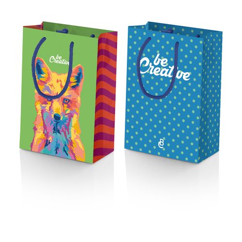 Custom Made Paper Shopping Bag, Small CreaShop S
