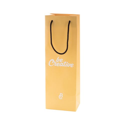Custom Made Paper Shopping Bag, Wine CreaShop W