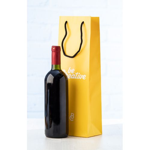 Custom Made Paper Shopping Bag, Wine CreaShop W