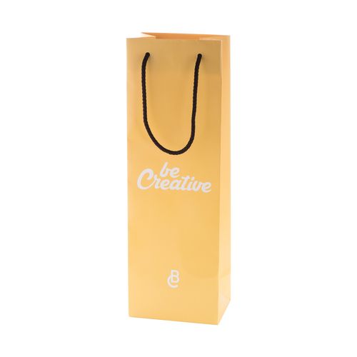 Custom Made Paper Shopping Bag, Wine CreaShop W