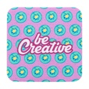 Rpet Felt Coaster, Square CreaFelt Drink Plus