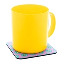 Rpet Felt Coaster, Square CreaFelt Drink Plus