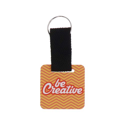 Custom Keyring, Square Woody Strap