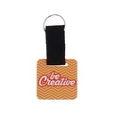 Custom Keyring, Square Woody Strap