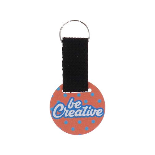 Custom Keyring, Round Woody Strap