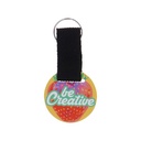 Custom Keyring, Round Woody Strap