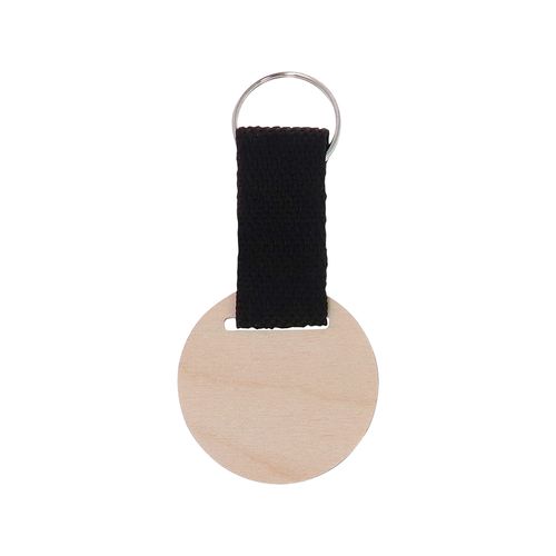 Custom Keyring, Round Woody Strap