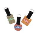 Custom Keyring, Round Woody Strap