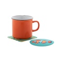 Rpet Felt Coaster, Circle CreaFelt Drink
