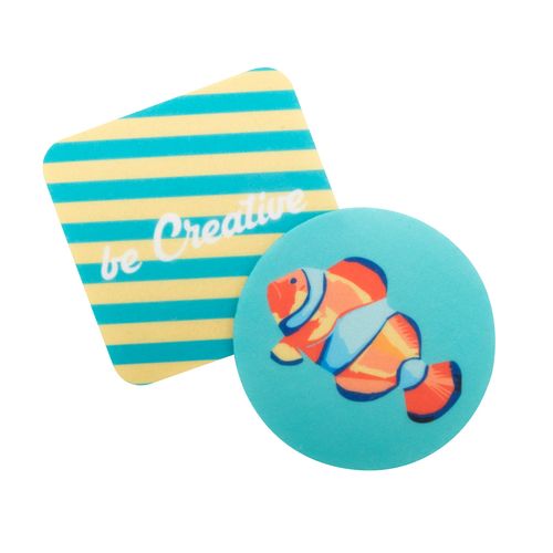 Rpet Felt Coaster, Square CreaFelt Drink