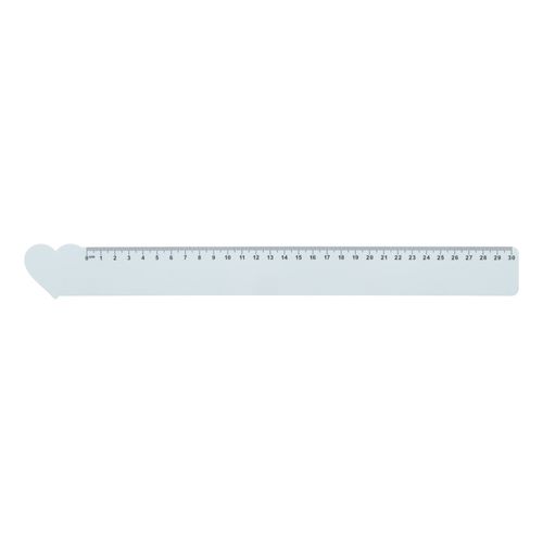 30 Cm Ruler, Heart Couler 30