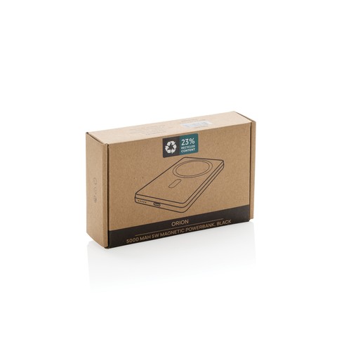 Orion RCS recycled aluminum 5000 mah 5W magnetic powerbank