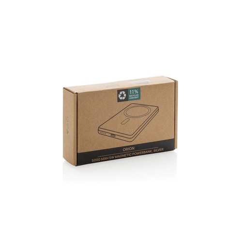 Orion RCS recycled aluminum 5000 mah 5W magnetic powerbank